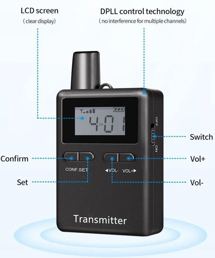 เครื่องส่งสัญญาณคู่มือทัวร์ 100 ช่อง(图5)